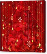 Red Christmas Tree Acrylic Print