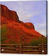 Red Cliffs Near Moab Ut Acrylic Print