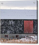 Red Door Barn Acrylic Print