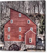 Red Mill At Clinton Acrylic Print