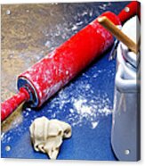 Red Rolling Pin Acrylic Print