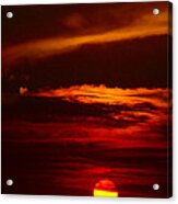 Red Sky At Night Vertical Acrylic Print