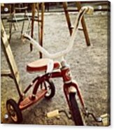 #red #tricycle #antiques #westbottoms Acrylic Print