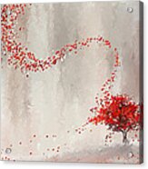 Red Winter Acrylic Print