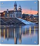 Reflections In The Susquehanna River At Lock Haven Acrylic Print