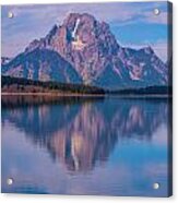 Reflections Of Mount Moran Acrylic Print