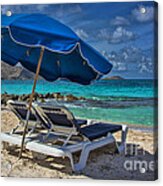 Relaxing In St Maarten Acrylic Print