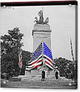 Remember The Maine Monument Memorial Day May 30 1913 New York City Vignetted Color Added 2013 Acrylic Print