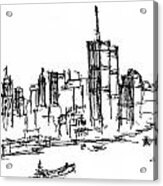 Remember World Trade Center Acrylic Print