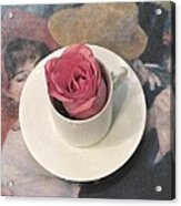 Renoir And Roses Acrylic Print