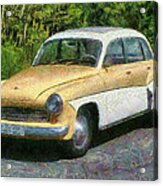 Retro Car Wartburg Acrylic Print