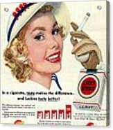 Retro Cigarettes Marketing Ads Lucky Strike Acrylic Print