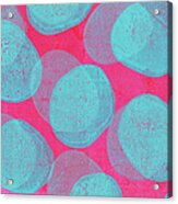 Retro Handmade Background With Pink And Acrylic Print