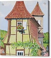 Ribeauville Village In Alsace Acrylic Print