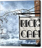 Ricks Cafe Acrylic Print