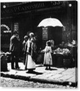 Riis Vegetable Stand, 1895 Acrylic Print