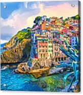 Riomaggiore Morning - Cinque Terre Acrylic Print