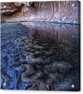 Ripples In The Mud Acrylic Print