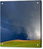Rising Storm Over The Palouse Acrylic Print