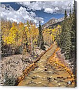 River By Iron Town Colorado Acrylic Print
