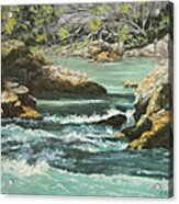 River Rocks Acrylic Print