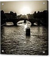 River Views On The Seine Acrylic Print