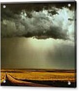Road Into The Storm Acrylic Print
