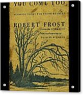 Robert Frost Book Cover 7 Acrylic Print