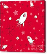 Rocket Science Red Acrylic Print