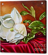 Romantic Magnolia Acrylic Print