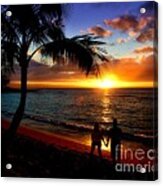Romantic Sunset Hawaii Acrylic Print