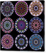 Rose Window Quilt 1 Acrylic Print