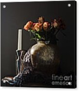 Roses In A Darkening Room Acrylic Print