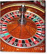 Roulette Wheel And Chips Acrylic Print