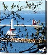 Round Island Lighthouse And Round Island Passage Light Acrylic Print