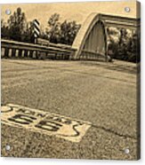 Route 66 Rainbow Bridge Acrylic Print