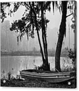 Row Boat On A Foggy Morn Acrylic Print