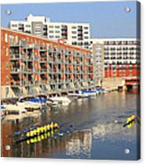 Rowers Milwaukee River 2 Acrylic Print