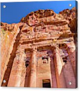 Royal Rock Tomb Arch Petra Jordan Acrylic Print