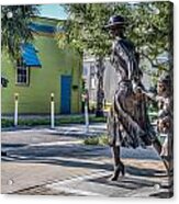 Running For The Train Acrylic Print