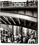 Rush Hour - New York City Street Scene Acrylic Print