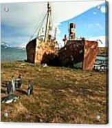 Rusted Whaling Ships Acrylic Print