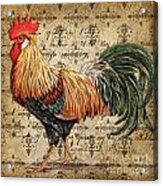 Rustic Rooster-jp2121 Acrylic Print