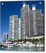 Miami Beach Marina Series 27 Acrylic Print