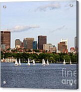 Sailing In Boston Acrylic Print
