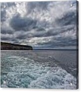 Sailing Past Pictured Rocks Acrylic Print