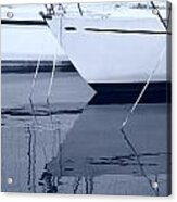 Sailing Yachts - Blue Acrylic Print
