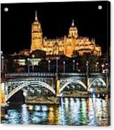 Salamanca At Night Acrylic Print