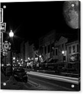 Salem Ohio Winter Moon Acrylic Print
