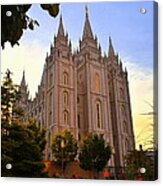 Salt Lake City Lds Temple Acrylic Print